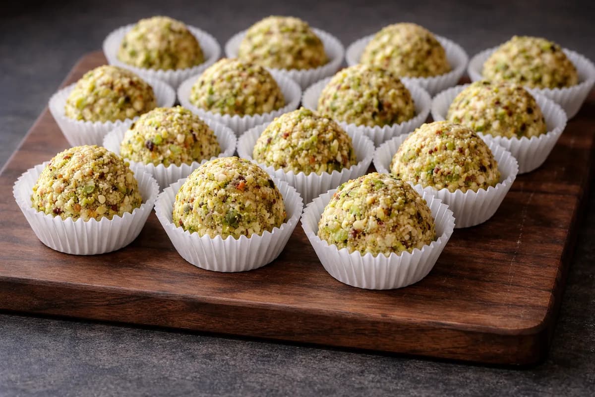 Cheese Balls with Grapes
