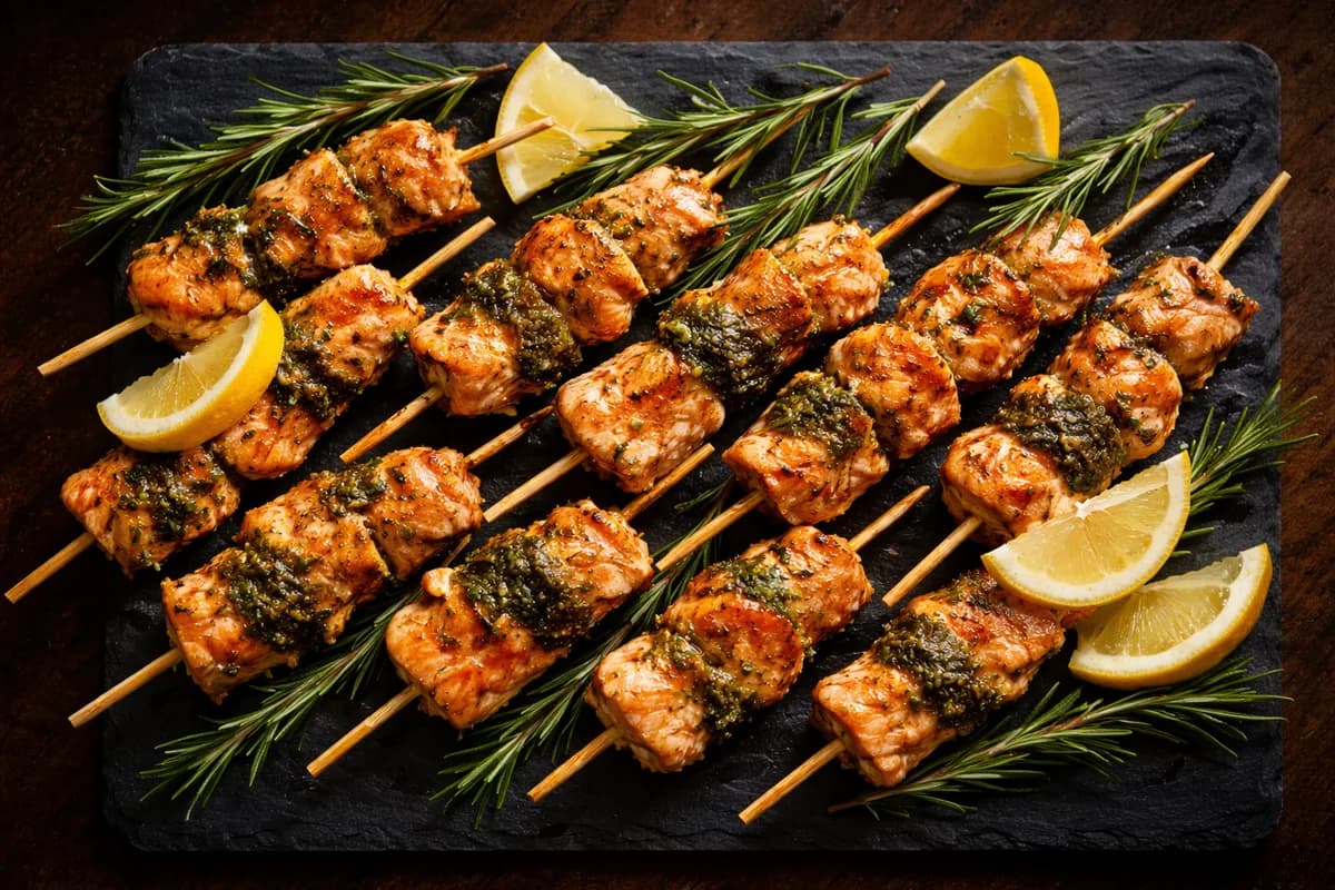 Salmon Skewers (5 oz)
